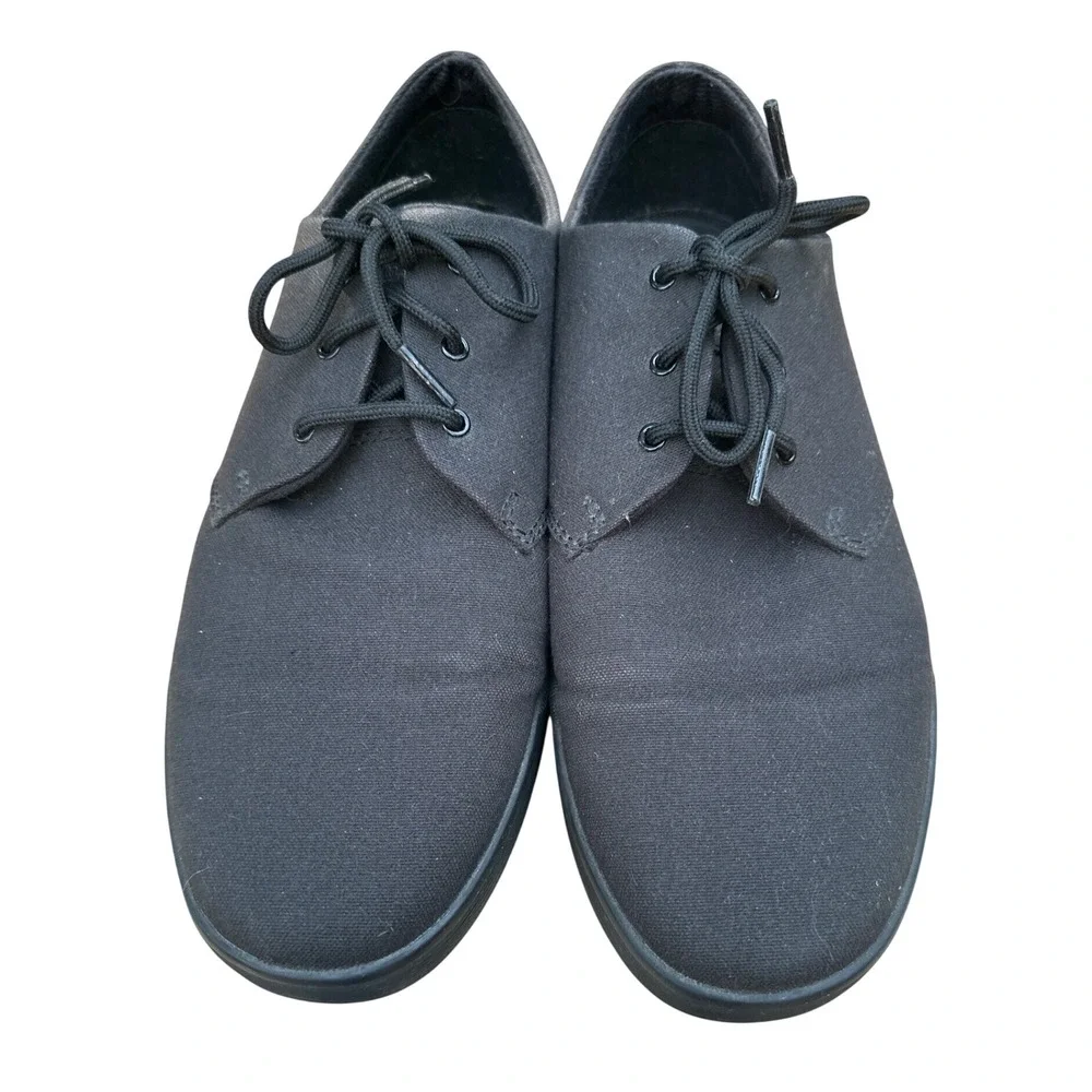Dr. Martens Cairo Lo Mens Black Canvas Low Top Shoes SoftWair Size 12 US M AW004